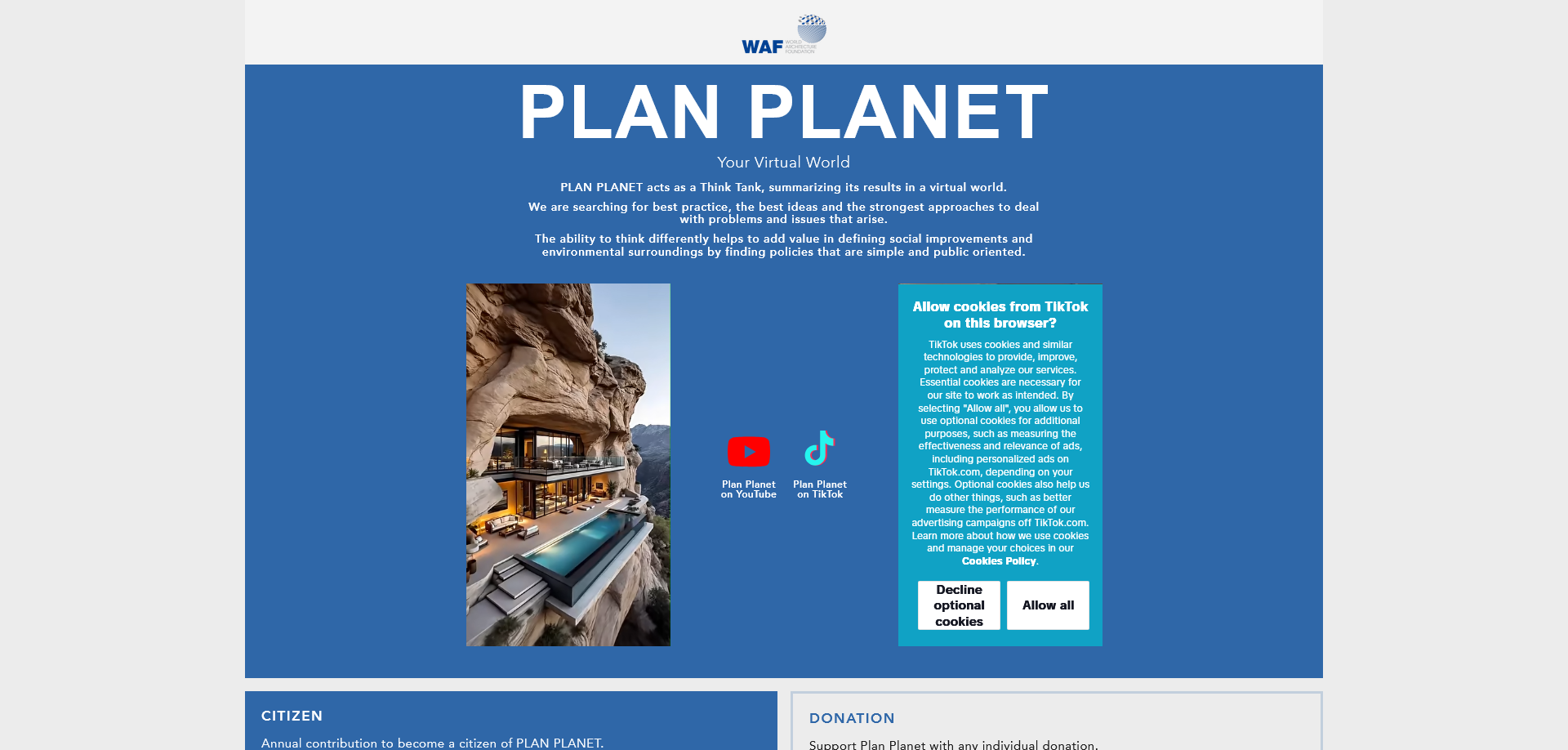 Screenshot der Website waf.higgins.ch